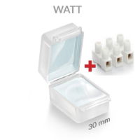 Watt - Gel Cover IPX8 - Translucent -  30x42x26 mm - With 1.5 mm Strip Connector - Box of 10