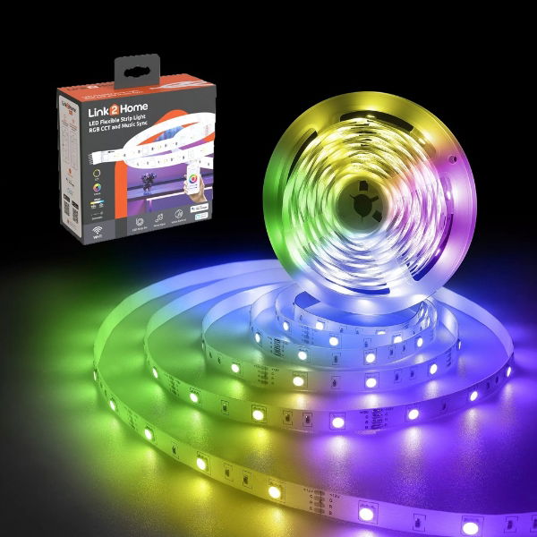 L2H-STRIPRGBCCT - Smart Light Strip with Colours and Music Sync - 5 M