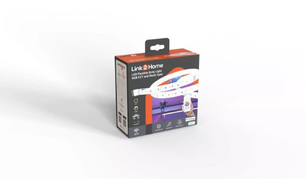 L2H-STRIPRGBCCT - Smart Light Strip with Colours and Music Sync - 5 M