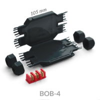 Bob - Gel Enclosure IP69K - Black - 4 Entry