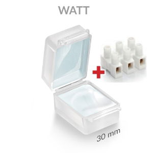 Watt - Gel Cover IPX8 - Translucent -  30x42x26 mm - With 2.5 mm Strip Connector - Box of 10